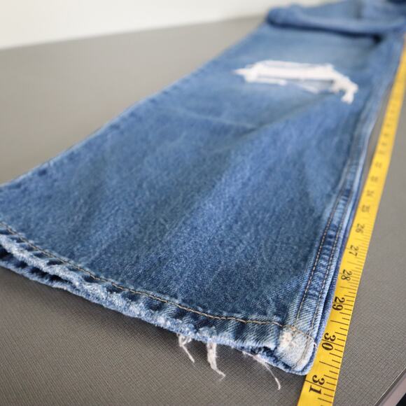 Levis Womens Low Pro Straight Jeans Size 31 Breathe Out Medium Wash Blue Denim - Picture 10 of 12